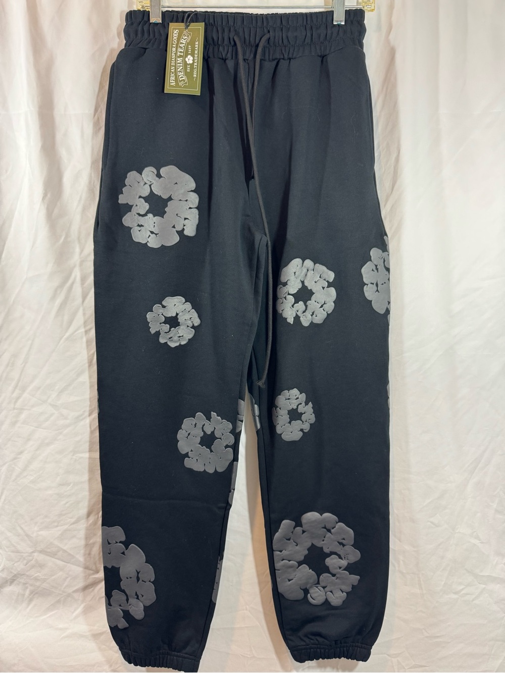 Denim Tears‎ women Black Graphic Jogger Pants M